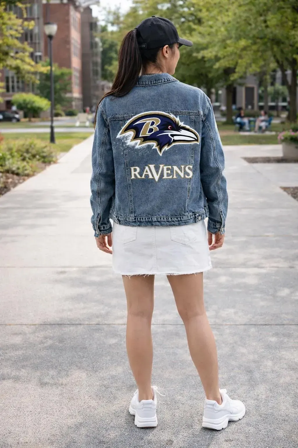 Custom Business Logo Denim Jacket