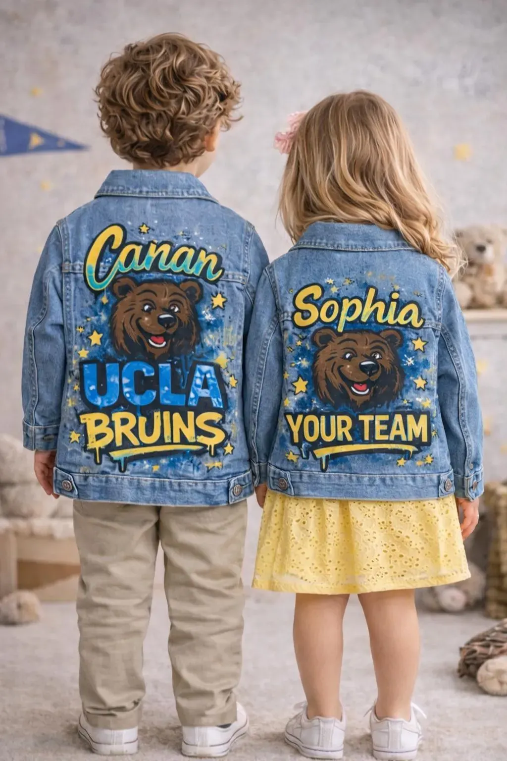 Kids Denim Jacket Hand-painted