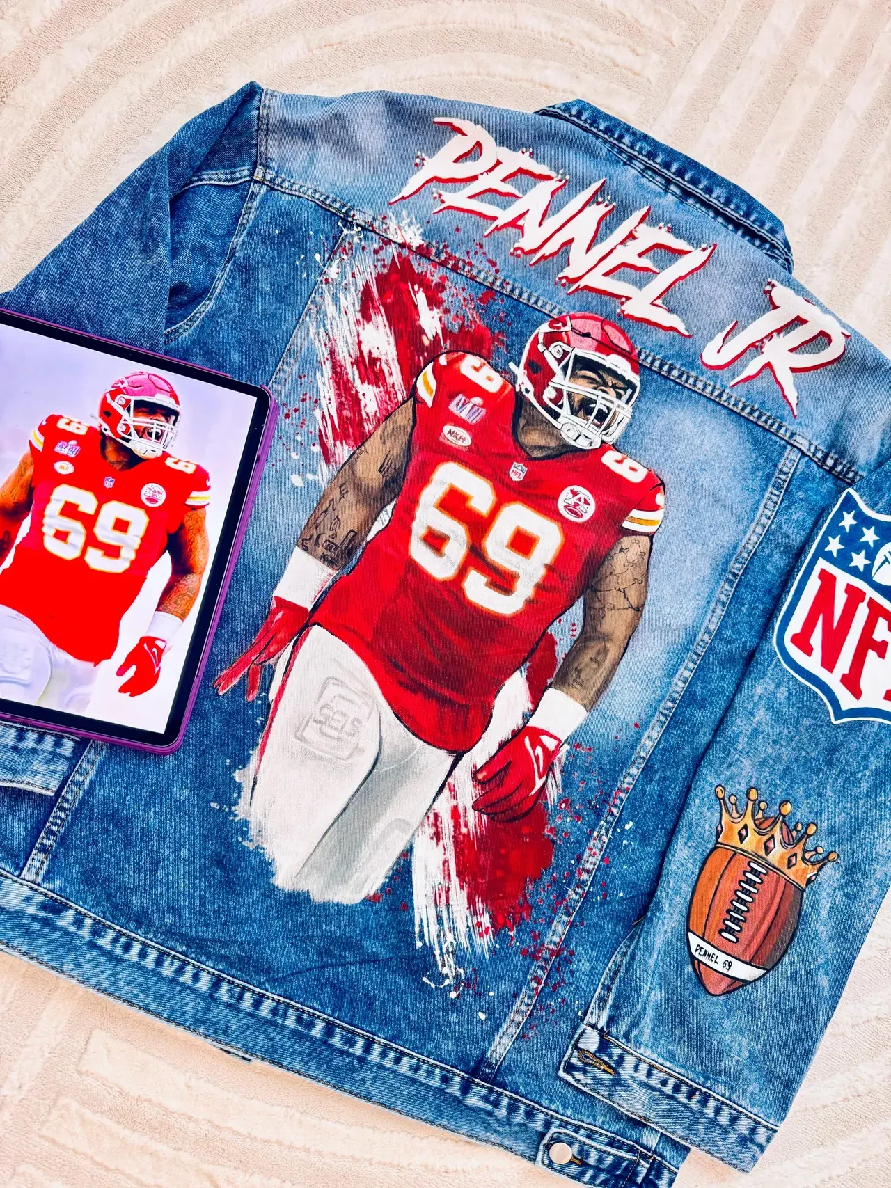 Custom Portrait Denim Jacket