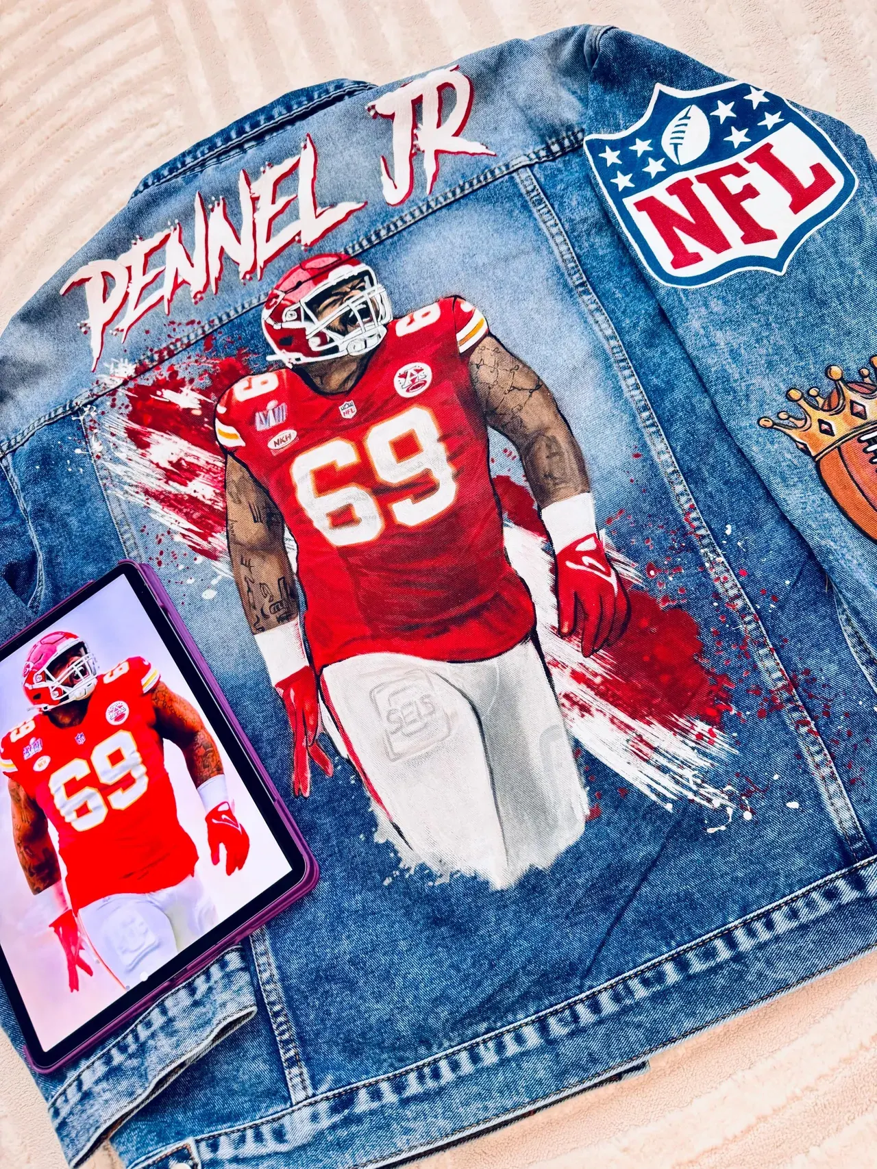 Custom Portrait Denim Jacket